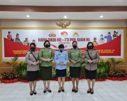 Wanita TNI Hadiri HUT Polwan di Polda 