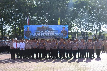 KAPOLRES SUMENEP PIMPIN APEL GELAR