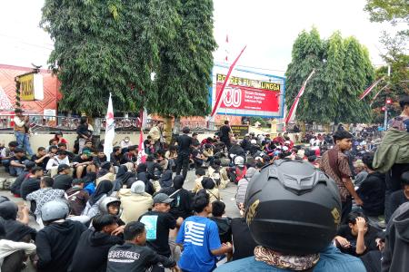 Massa Aksi Reformasi Polri di Purbalin