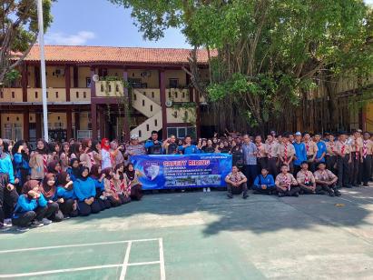  Sapa Pelajar Satlantas Polres Demak, Edukasi Tertib Lalu Lintas dan Safety Riding