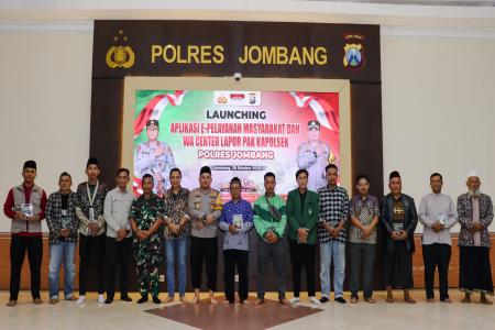 Polres Jombang Launching Aplik