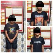 Polsek Purwosari Amankan Tiga Pelaku Pengeroyokan Remaja di Depan Indomart